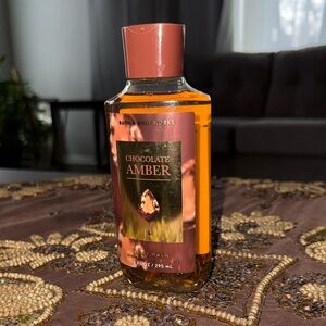 Bath & Body Works Chocolate Amber Body Wash - Warm Brown and Gold